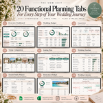 The Vow Edit | The Ultimate Wedding Planner Spreadsheet | Google Sheets + Excel | 20 Editable Planning Tabs